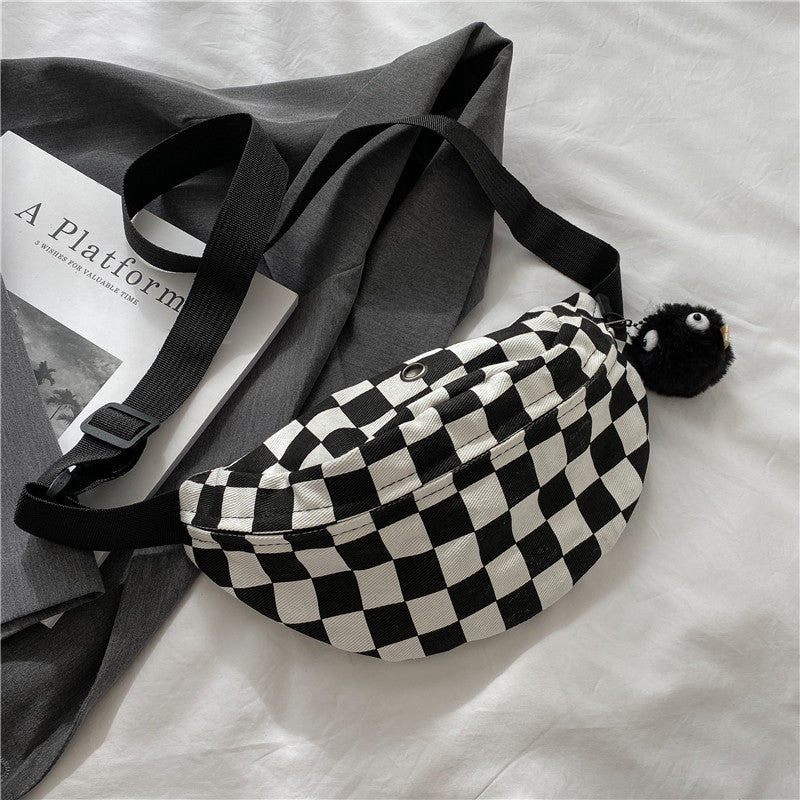 Sac bandoulière damier japonais – Style coréen tendance