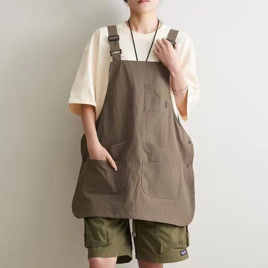 Tablier de Cuisine Réversible Imperméable – Unisexe, multi-poches, 5 coloris