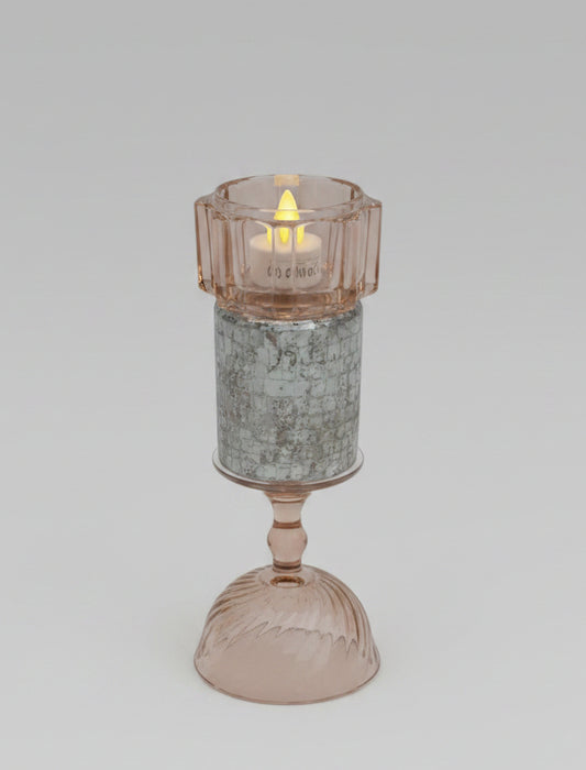 Bougeoir Atypique Upcyclé – Création Unique en Verre