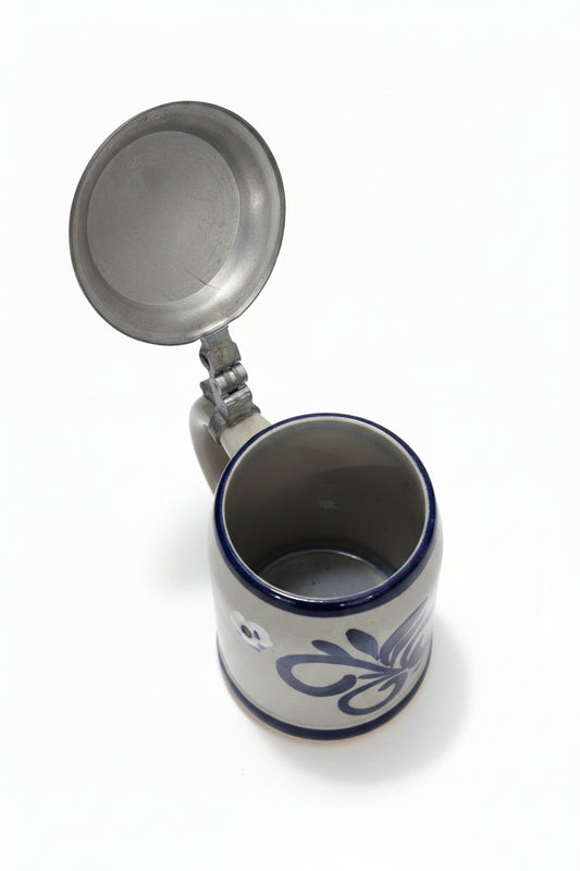Pot en céramique vintage – Couvercle original articulé