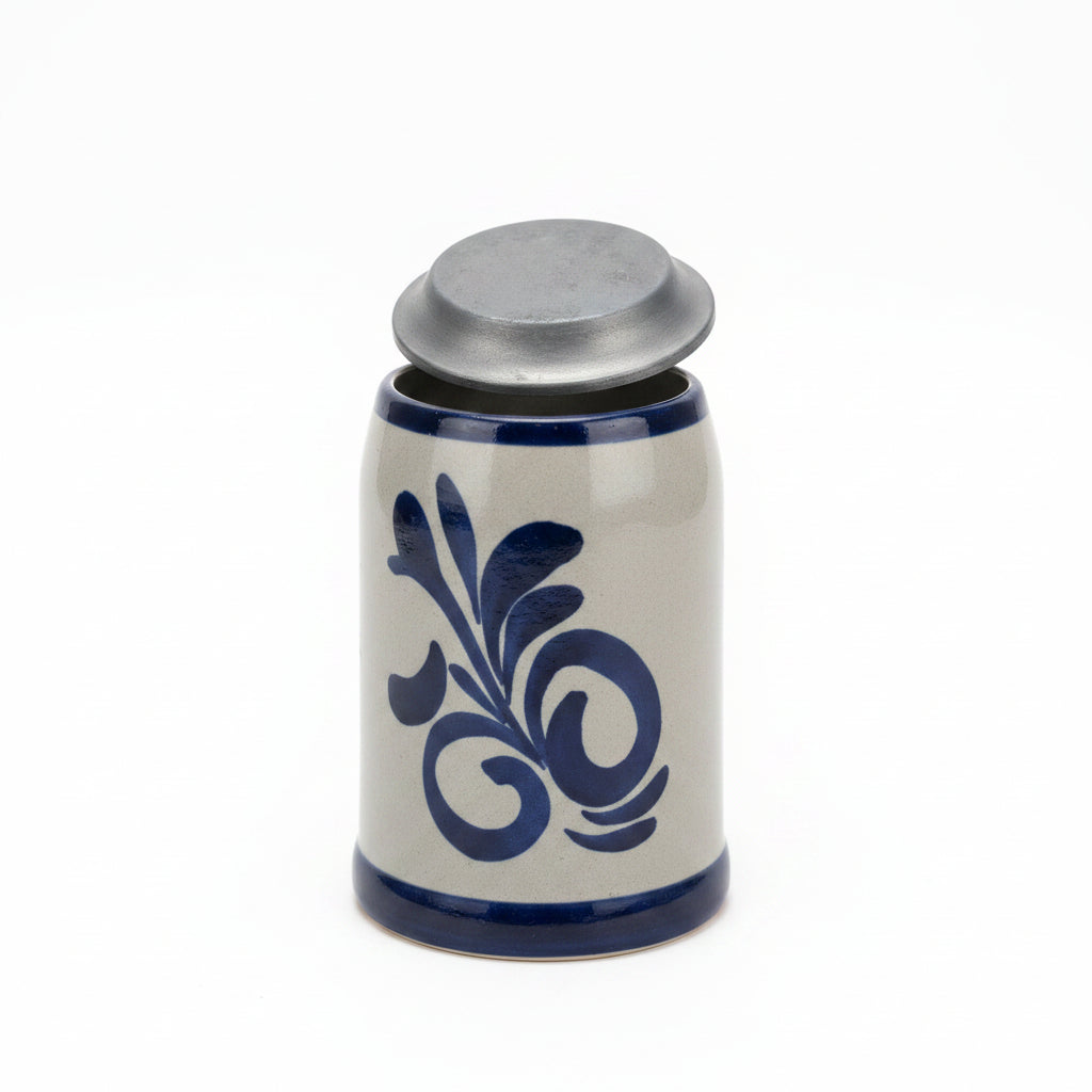 Pot en céramique vintage – Couvercle original articulé