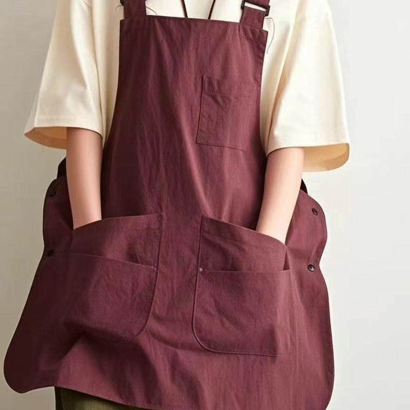 Tablier de Cuisine Réversible Imperméable – Unisexe, multi-poches, 5 coloris