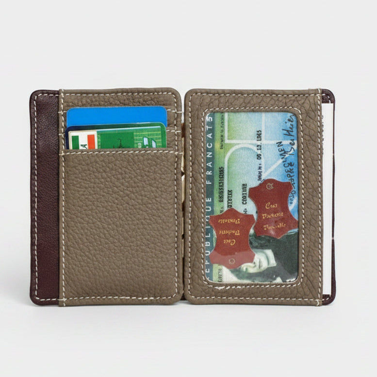 Porte-cartes cuir magique – Système lanière, Eco-Friendly, fait en Italie