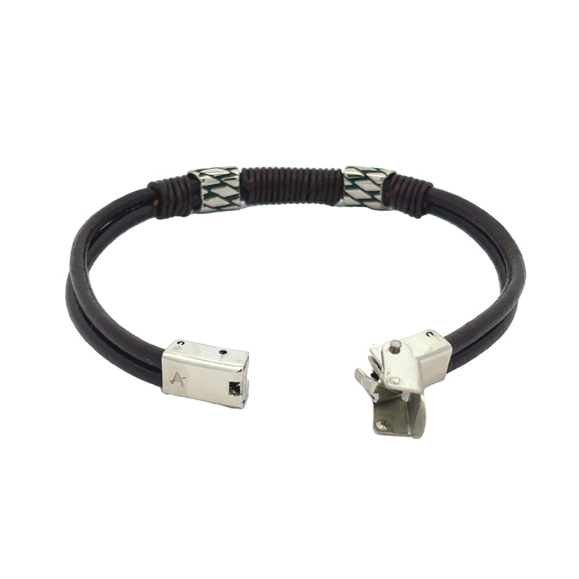 Bracelet en Cuir pour Homme – Acier Inoxydable 316L