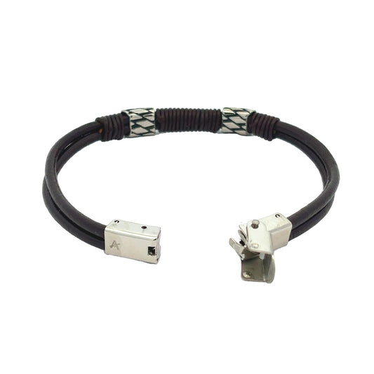 Bracelet en Cuir pour Homme – Acier Inoxydable 316L
