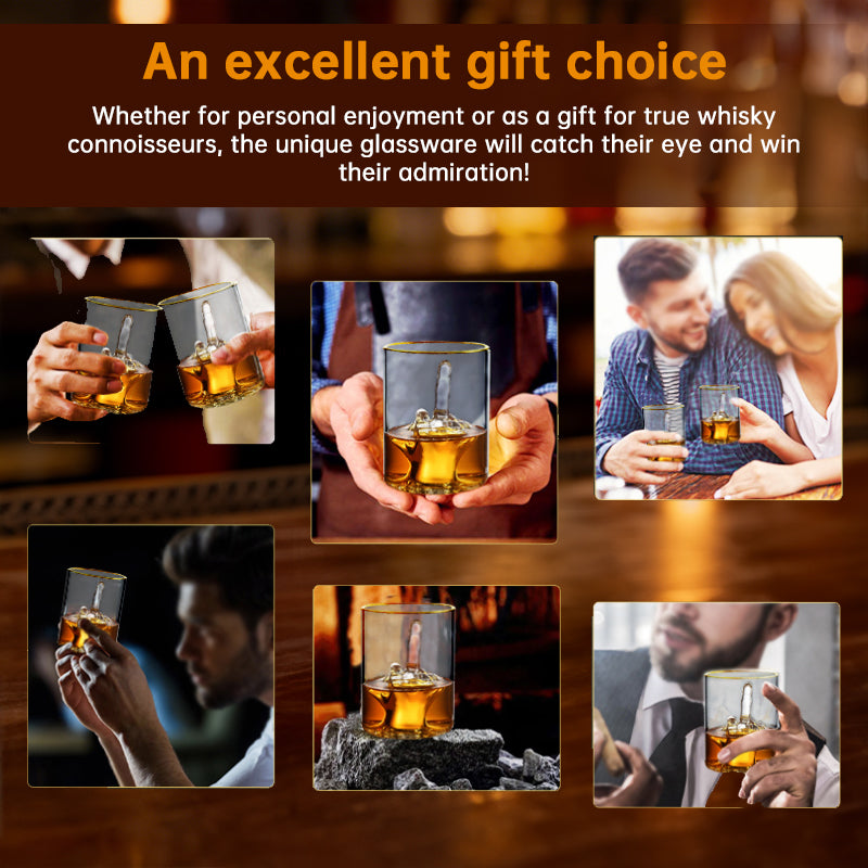 Verre à Whisky Doigt d'Honneur 3D – Cadeau Humour pour Homme
