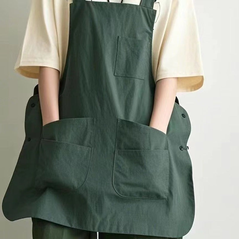 Tablier de Cuisine Réversible Imperméable – Unisexe, multi-poches, 5 coloris