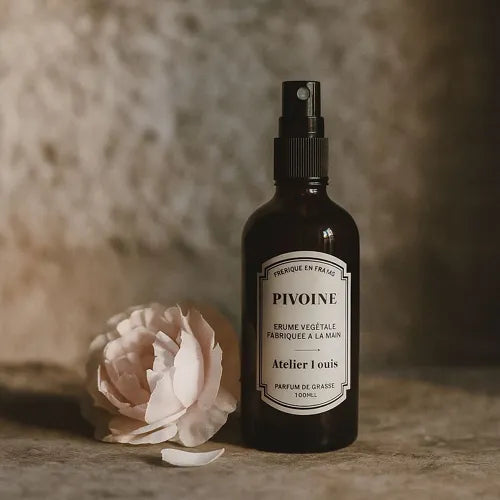 Brume d'intérieur Pivoine 100ml – Parfum naturel Atelier Louis, fait en France