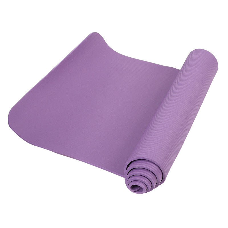 Tapis de Yoga NBR Extra-Long 187×62,5 cm – Épais 8 mm, 5 coloris