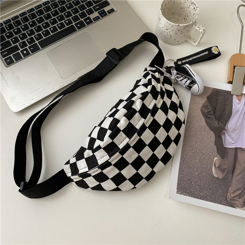 Sac bandoulière damier japonais – Style coréen tendance