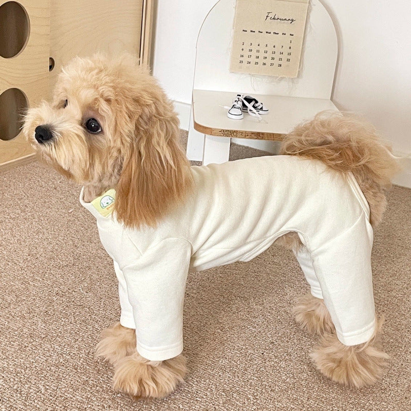 Pyjama Combinaison pour Chien – 4 pattes, doux & chaud, XS à XL