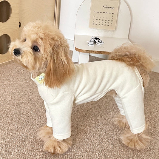 Pyjama Combinaison pour Chien – 4 pattes, doux & chaud, XS à XL