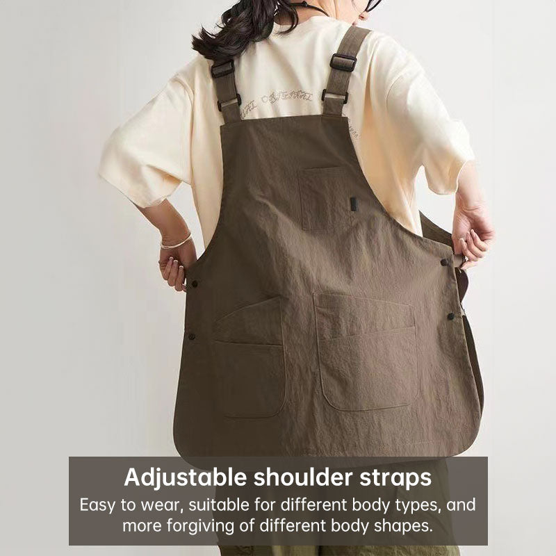 Tablier de Cuisine Réversible Imperméable – Unisexe, multi-poches, 5 coloris