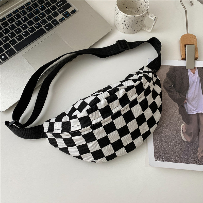 Sac bandoulière damier japonais – Style coréen tendance