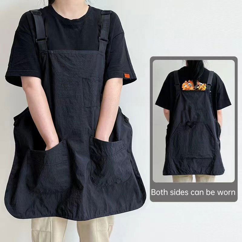 Tablier de Cuisine Réversible Imperméable – Unisexe, multi-poches, 5 coloris