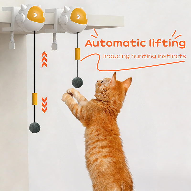 Balle Interactive Automatique pour Chat – Mouvement aléatoire & pompon