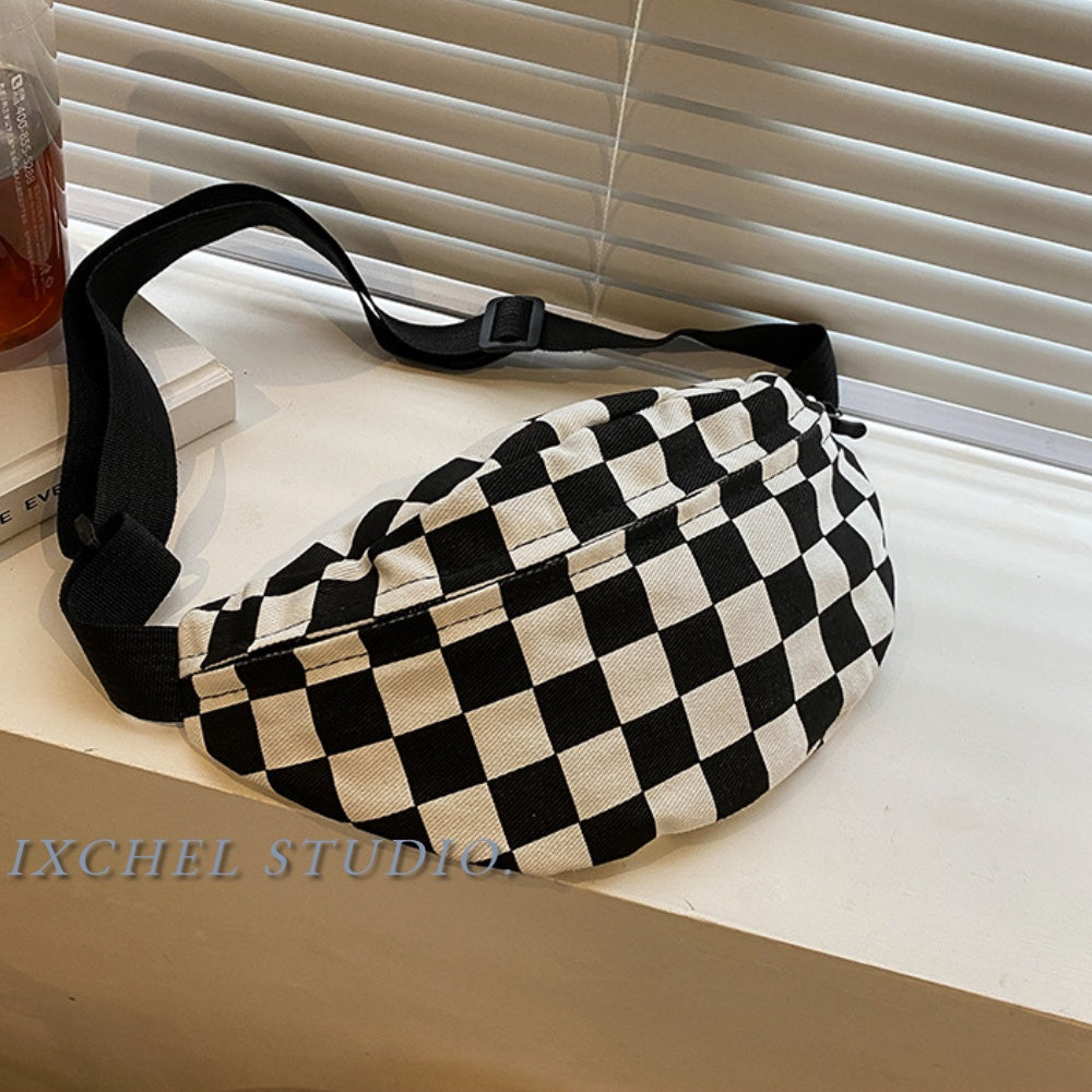 Sac bandoulière damier japonais – Style coréen tendance