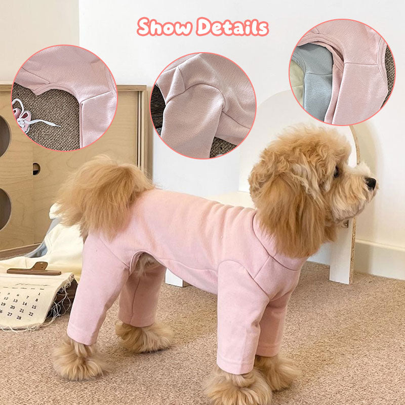 Pyjama Combinaison pour Chien – 4 pattes, doux & chaud, XS à XL