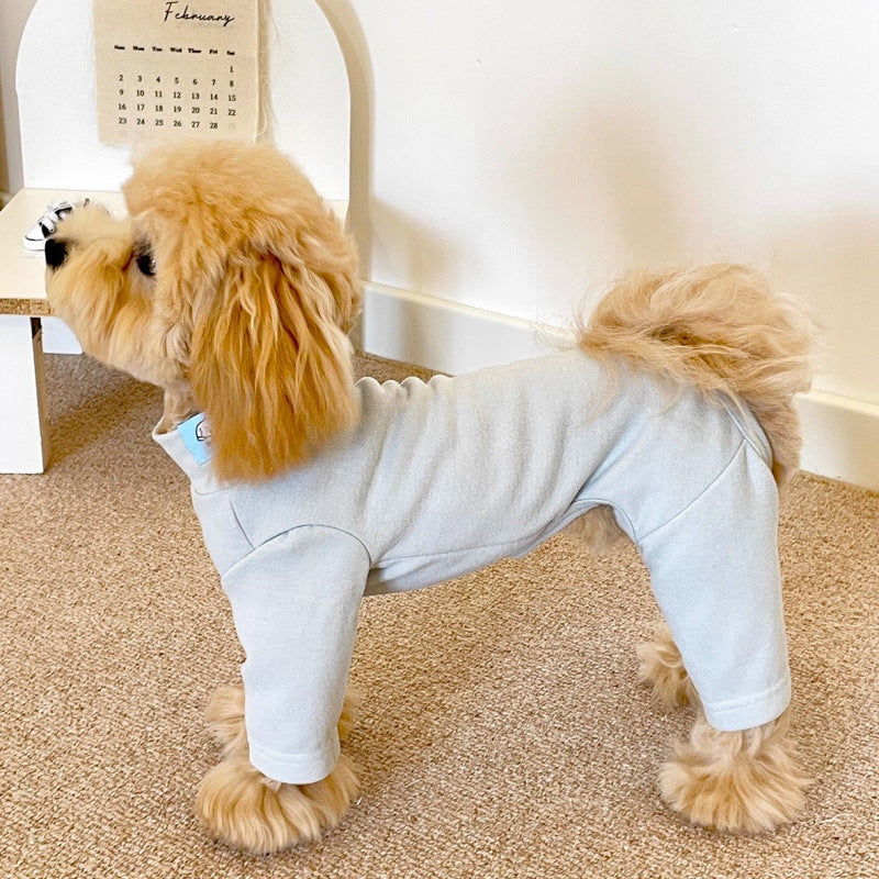 Pyjama Combinaison pour Chien – 4 pattes, doux & chaud, XS à XL