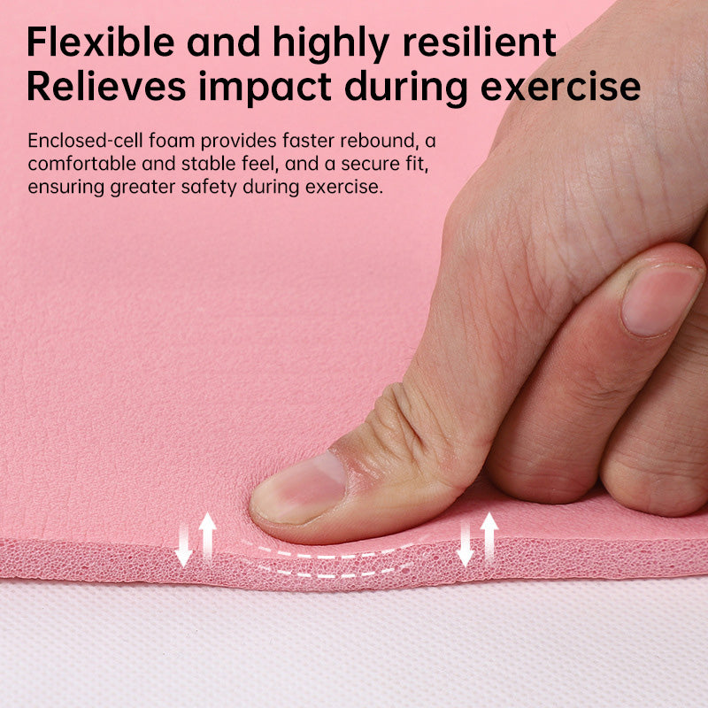 Tapis de Yoga NBR Extra-Long 187×62,5 cm – Épais 8 mm, 5 coloris