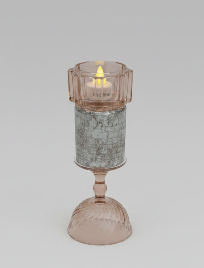 Bougeoir Atypique Upcyclé – Création Unique en Verre