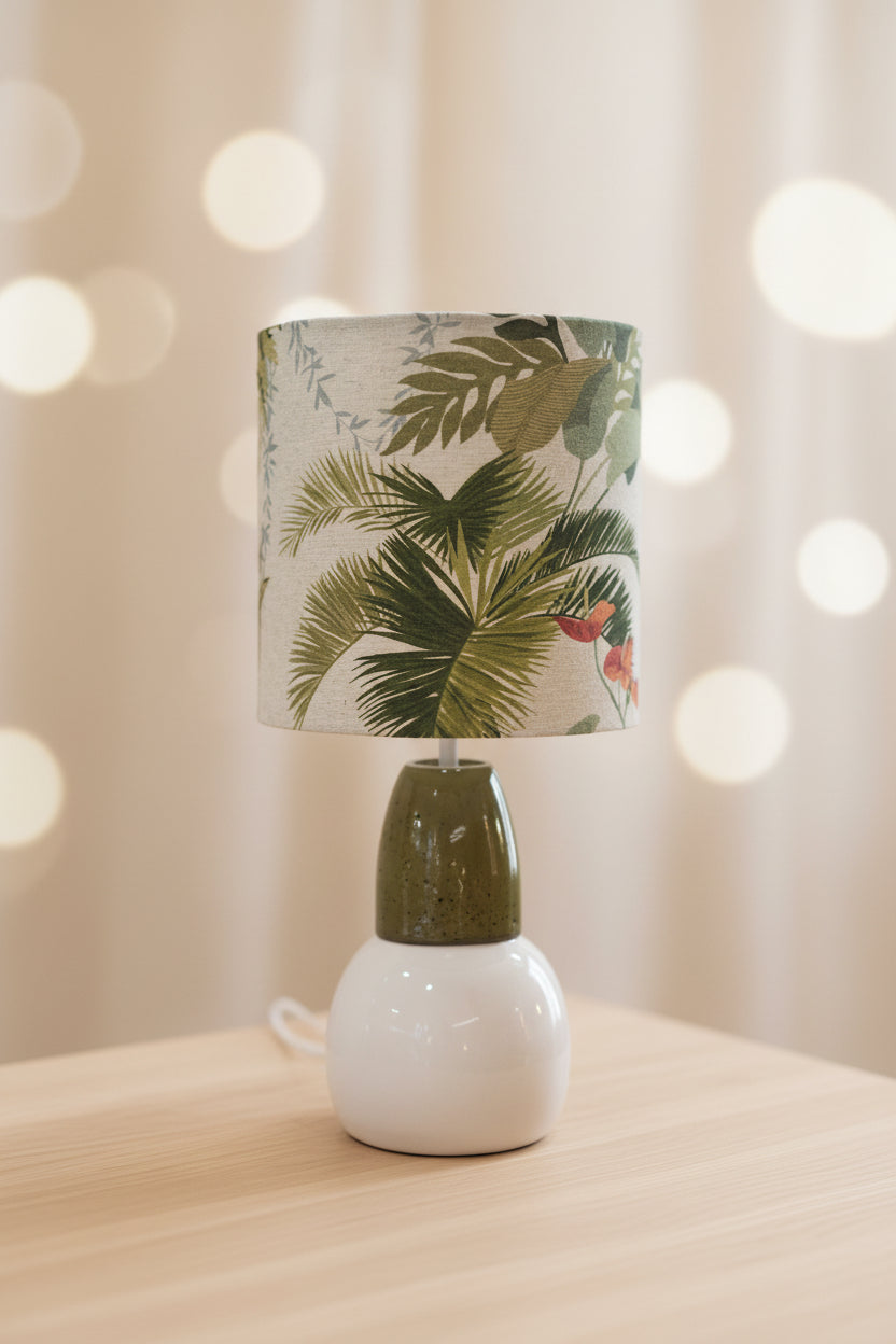 Lampe upcyclée — Abat-jour Paysage Nature