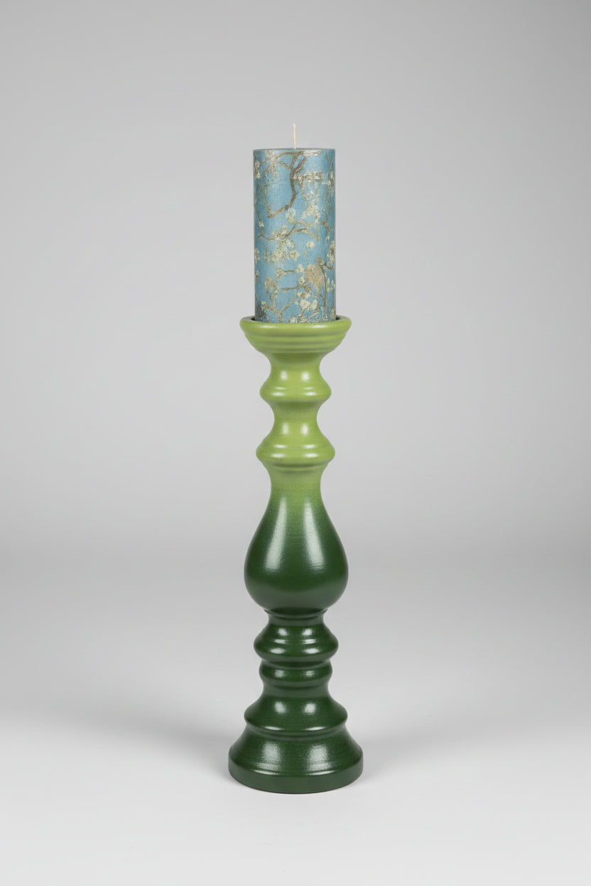Grand Bougeoir Upcyclé — Dégradé Vert