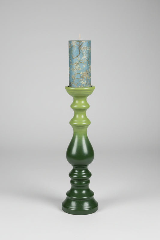 Grand Bougeoir Upcyclé — Dégradé Vert