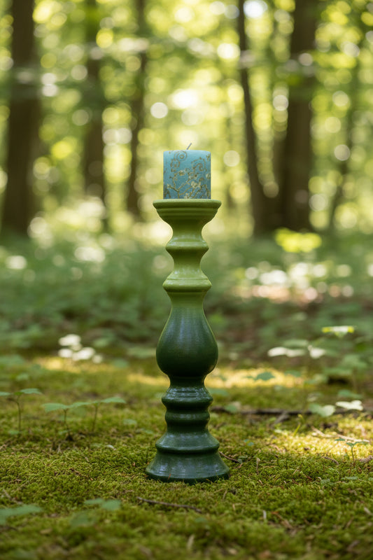 Grand Bougeoir Upcyclé — Dégradé Vert
