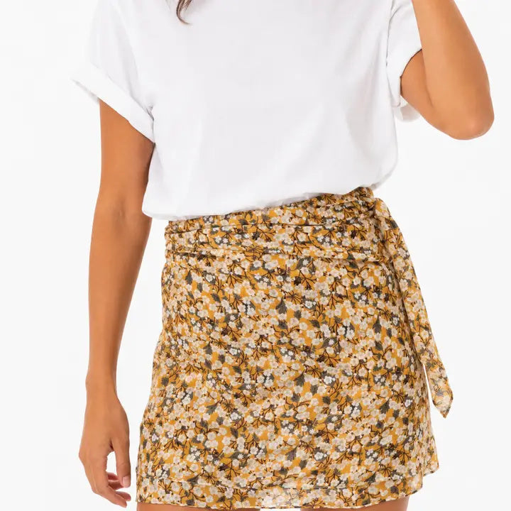 Foulard liberty 100% coton indien tons jaune