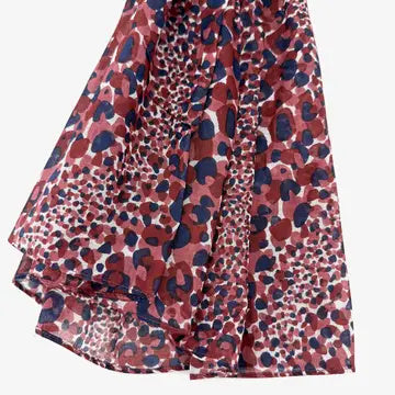 Foulard chèche et paréo en coton naturel – Prune