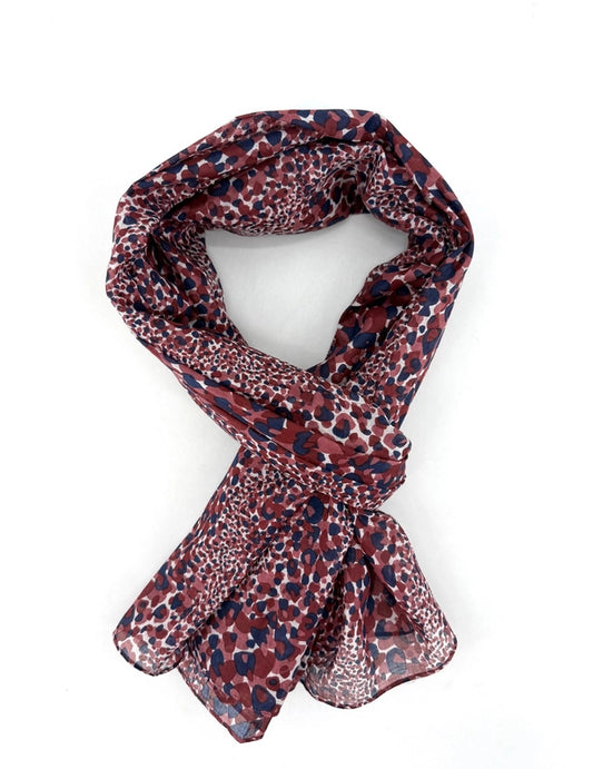 Foulard chèche et paréo en coton naturel – Prune