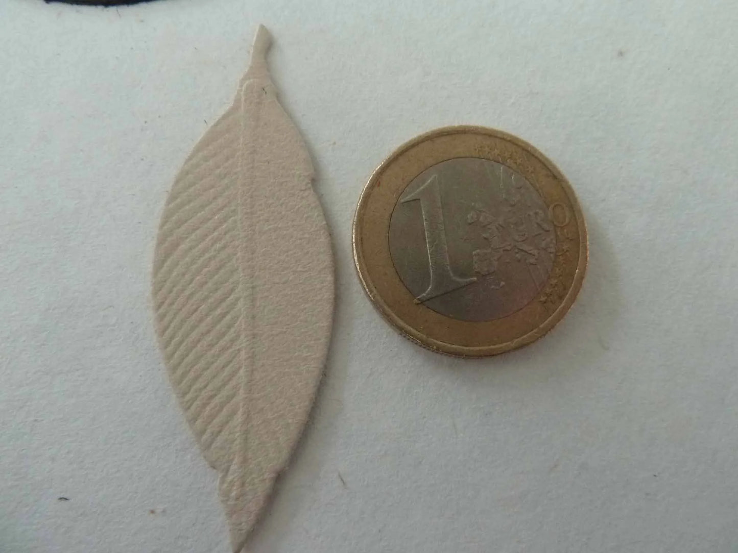 Lot de 20 feuilles en cuir – Couleurs assorties, 4,5 cm