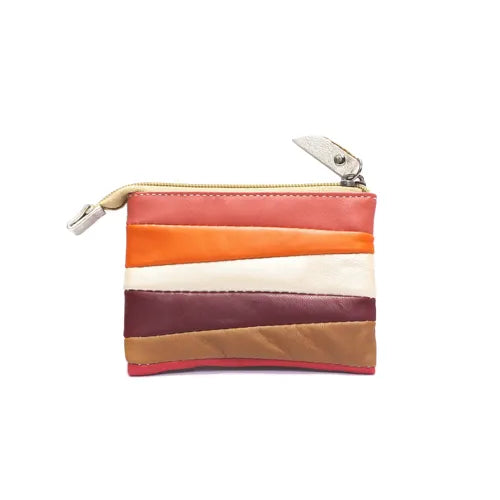 Porte-monnaie en cuir agneau - Multicolore